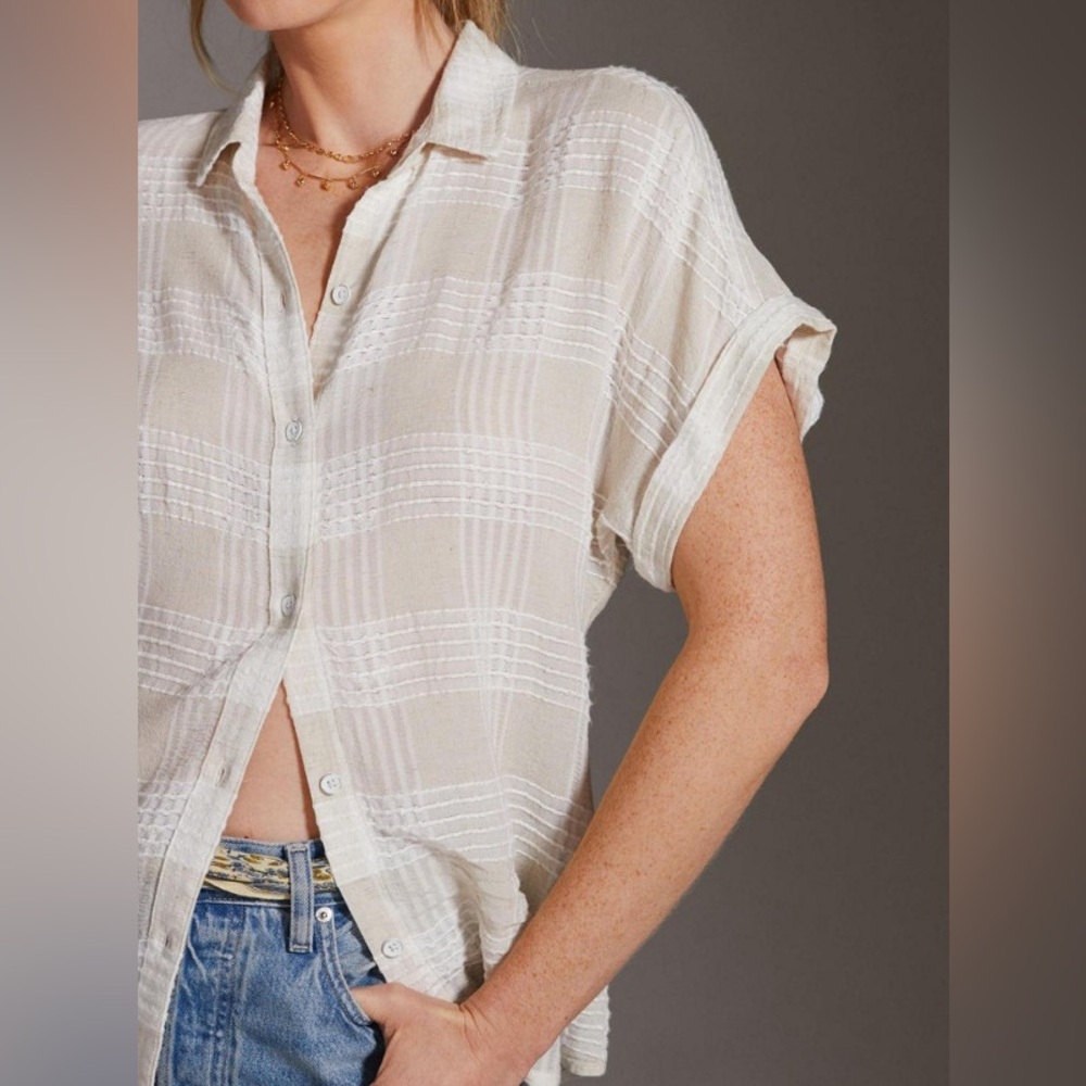 Anthropologie Cloth & Stone Buttondown Surf Shirtβ - XS